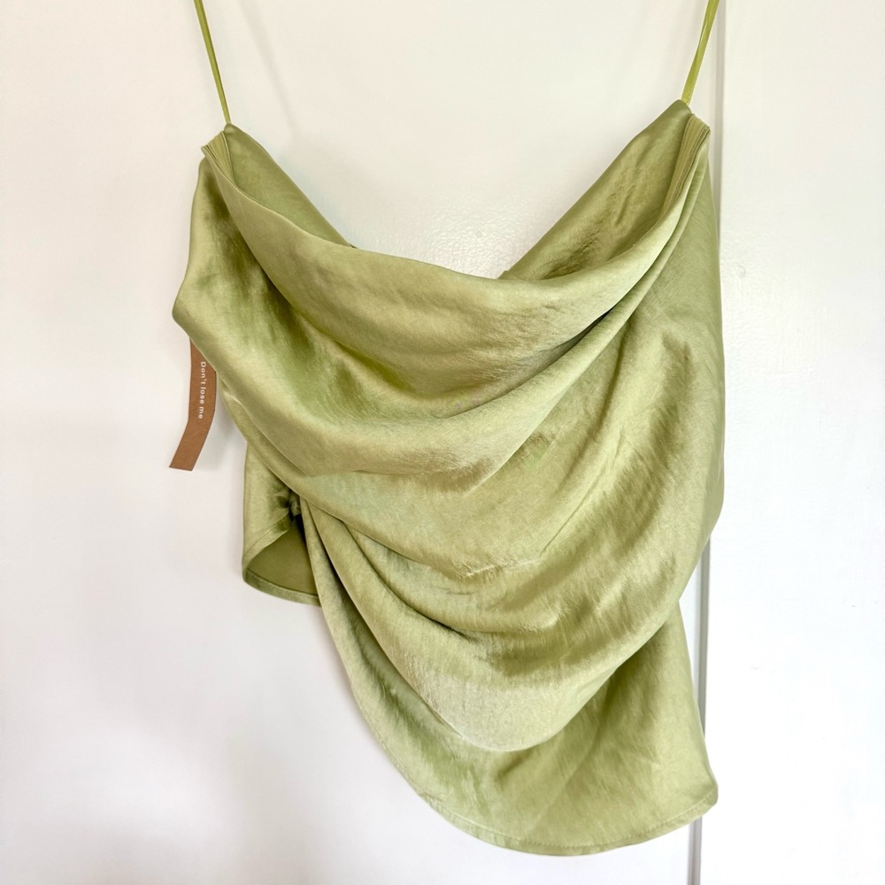 NWT CAARA Hana Top in Lime Green size 2